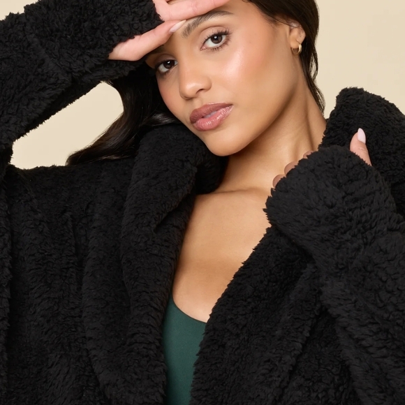 POPFLEX Black Teddy Jacket - Picture 7 of 12